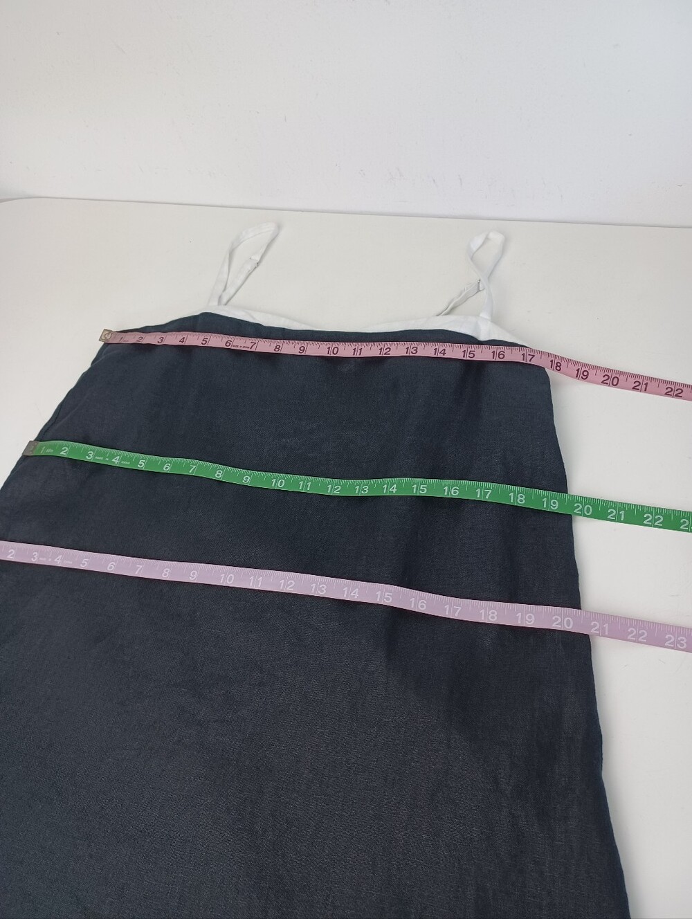 Reformation Lainey Linen Mini Dress Size 8 Women Sleeveless Black White Preppy - Picture 8 of 16